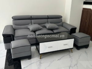 Bộ Sofa Băng Da Cao Cấp 2m2 - HM229 Cho Phòng Khách Nhỏ Gọn