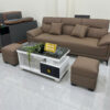 Bộ Sofa Băng Da Cao Cấp 2m2 caro – HM450 Cho Phòng Khách Nhỏ Gọn
