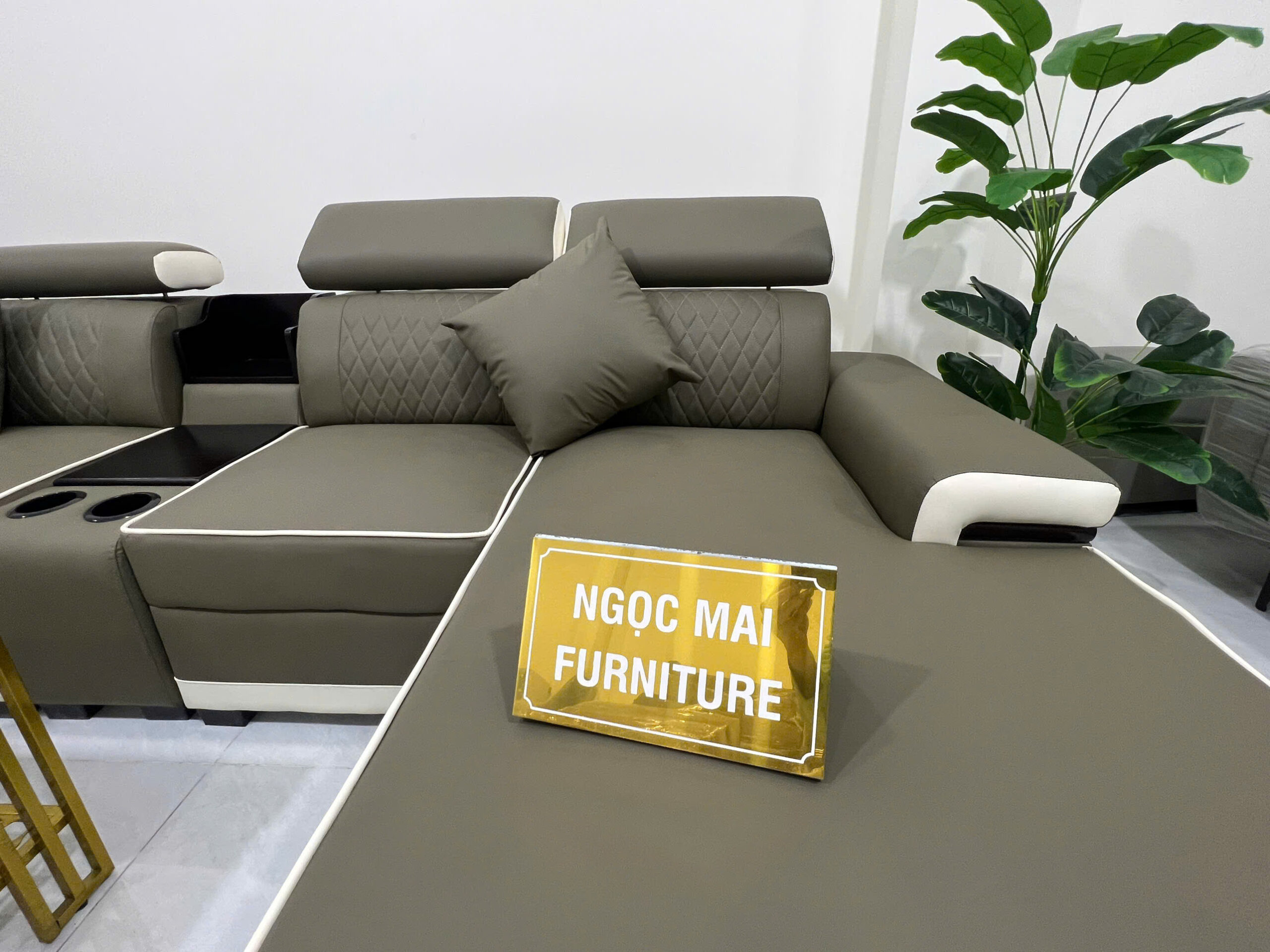 Bộ sofa góc L 3m2x1m6 Thư giãn kèm bàn trà và ghế phụ sang trọng – Mã HM320 - Ảnh 16