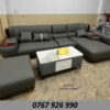 Bộ sofa góc L 3m3x1m7 Cổ điển Cao cấp Tay Phối Viền Gỗ Thiết kế Sang Trọng- Mã MH011