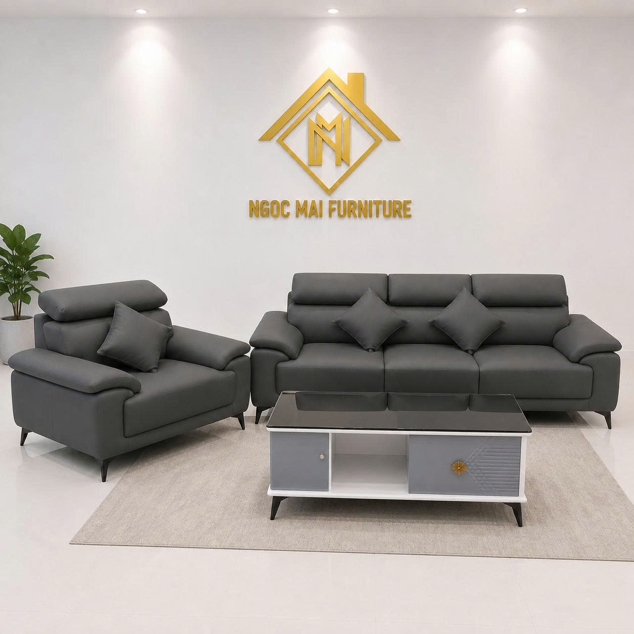 BỘ SOFA CAO CẤP CHÂN CAO & GHẾ PHỤ CỰC XINH-mã MH047 - Ảnh 6