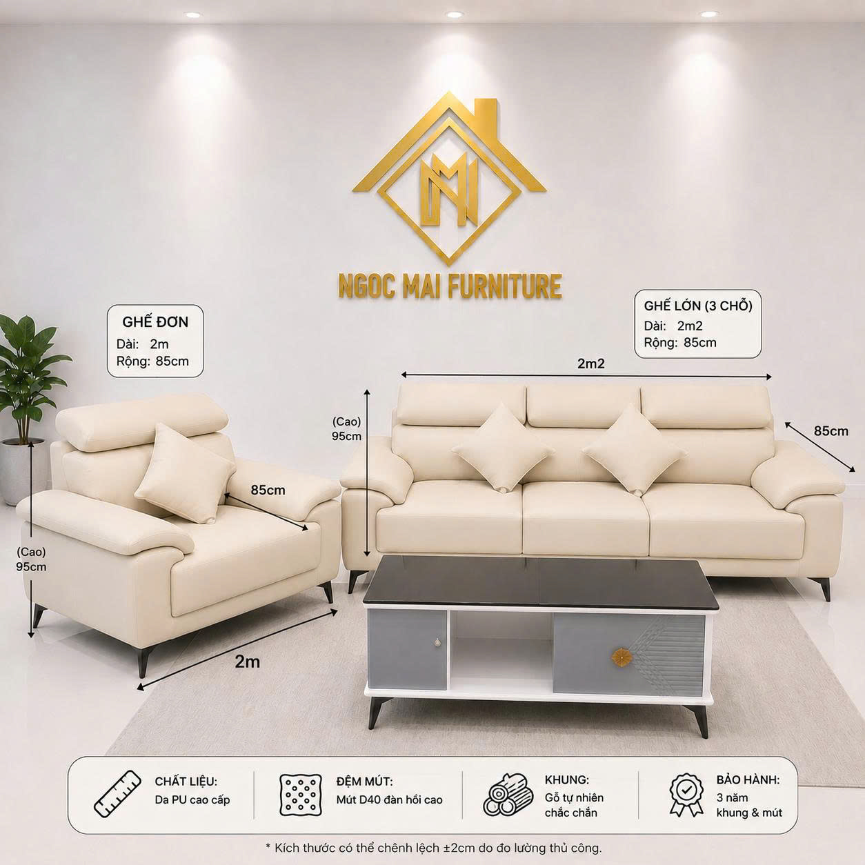 BỘ SOFA CAO CẤP CHÂN CAO & GHẾ PHỤ CỰC XINH-mã MH047 - Ảnh 4