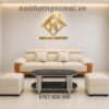 Bộ Sofa Da Cao Cấp 2m2  đầu bật chân cao – mã MH025 Cho Phòng Khách Nhỏ Gọn
