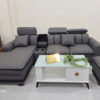 Bộ sofa góc L 2m4x1m6 Tay Phối Viền Gỗ-Thư giãn kèm bàn trà và ghế phụ sang trọng – Mã MH190
