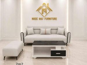 Ngọc Mai Furniture – Sofa Da 2m2 + Đôn 80x60cm | Ghế Sofa Phòng Khách Cao Cấp, Thiết Kế Hiện Đại MH041-