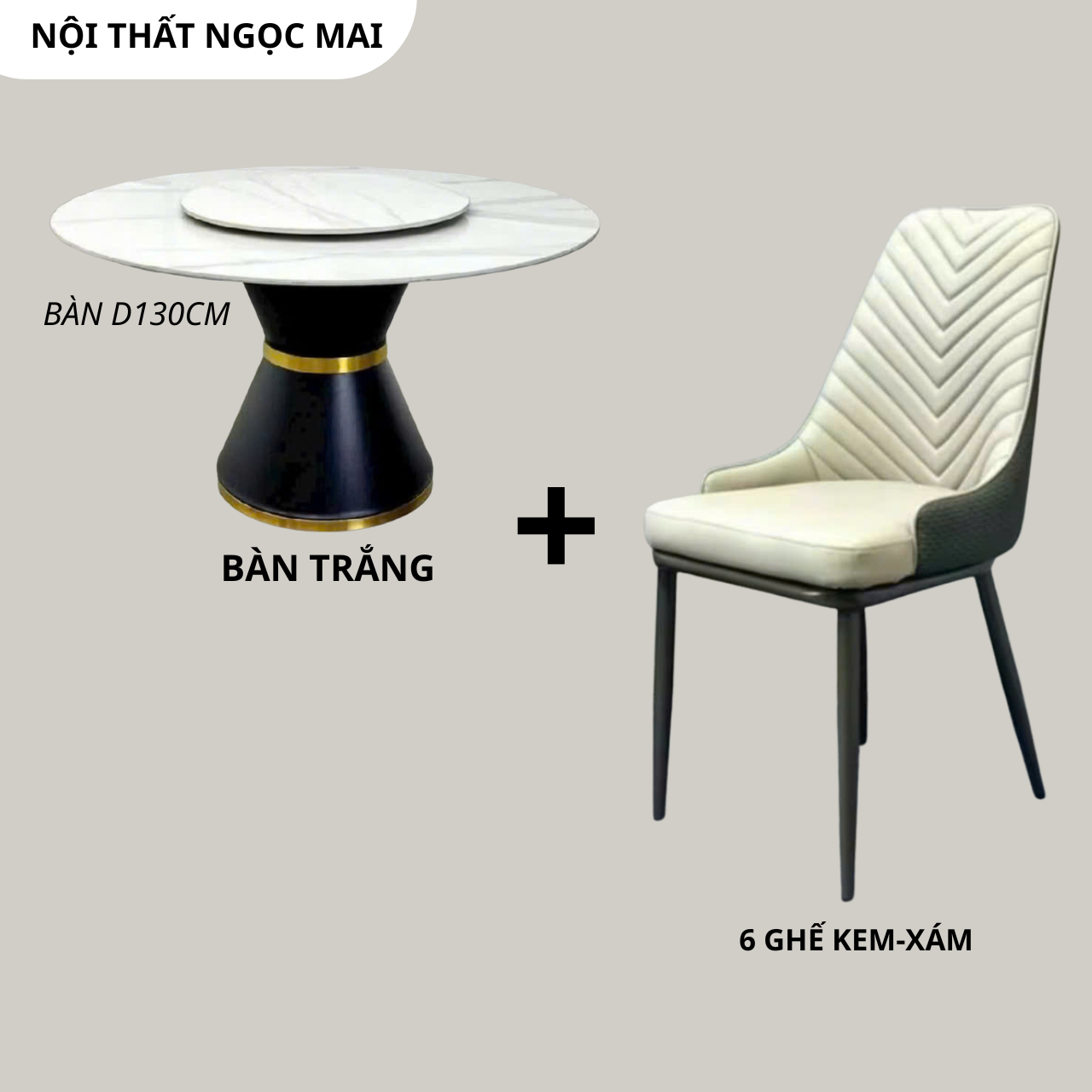Bàn Ăn Mặt Đá Ceramic 6 ghế Da cao cấp – Mã B202 - Ảnh 4
