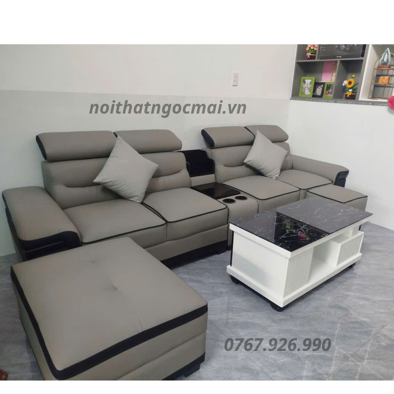Bộ Sofa Da 3M Kèm 2 Đôn Và Bàn Mã H302 – Sofa Phòng Khách Hiện Đại - Ảnh 2