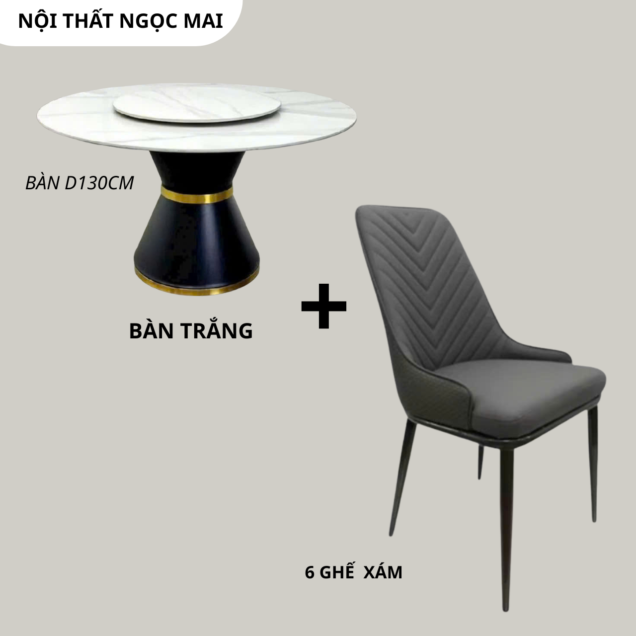 Bàn Ăn Mặt Đá Ceramic 6 ghế Da cao cấp – Mã B202 - Ảnh 5