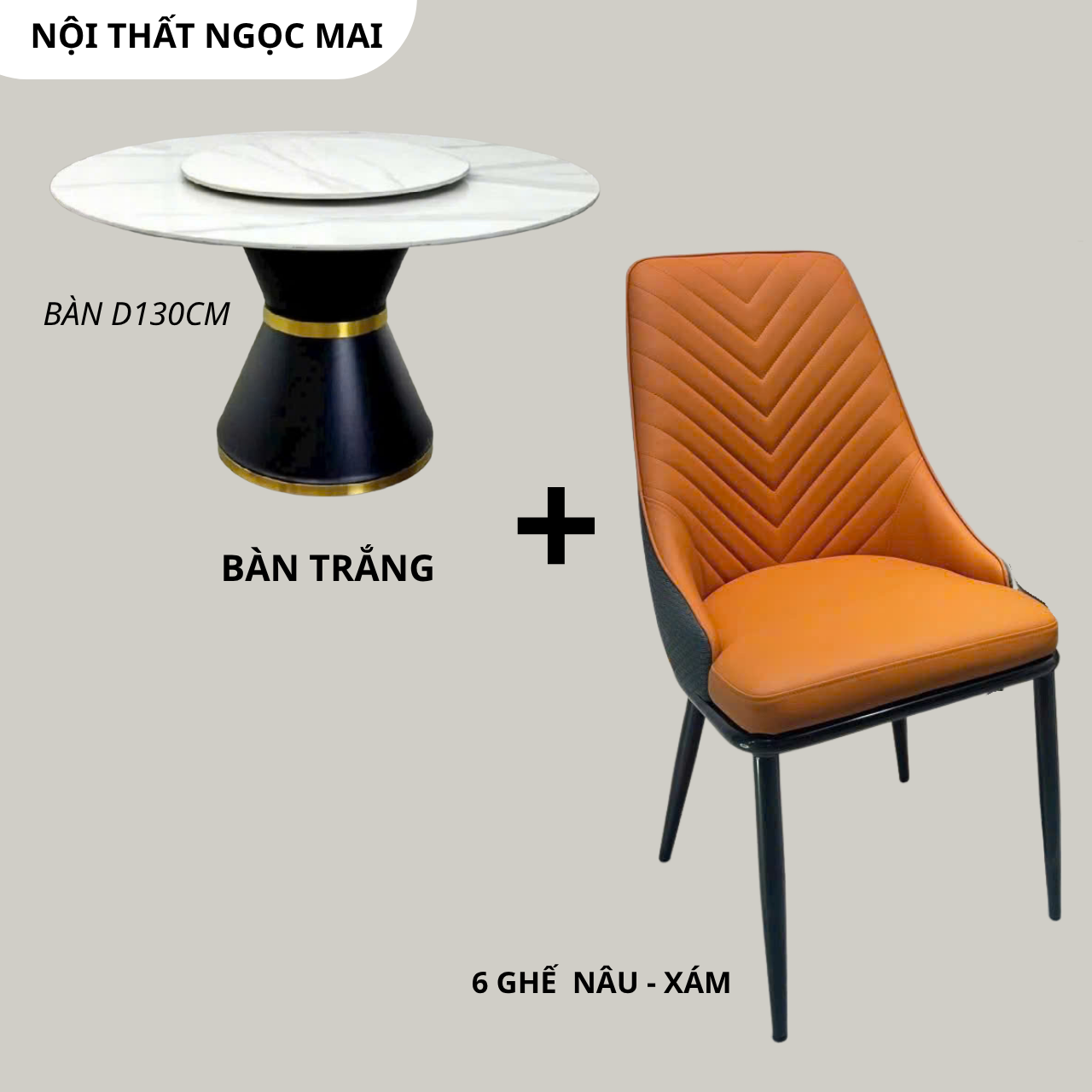 Bàn Ăn Mặt Đá Ceramic 6 ghế Da cao cấp – Mã B202 - Ảnh 7