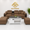 Bộ Sofa Da 2M6 Kèm 2 Đôn Và Bàn – Sofa Phòng Khách Hiện Đại Mã MH262