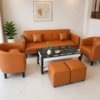 Bộ sofa bed phòng tiếp khách 6 món - sofa căn hộ da pu-mã MH042