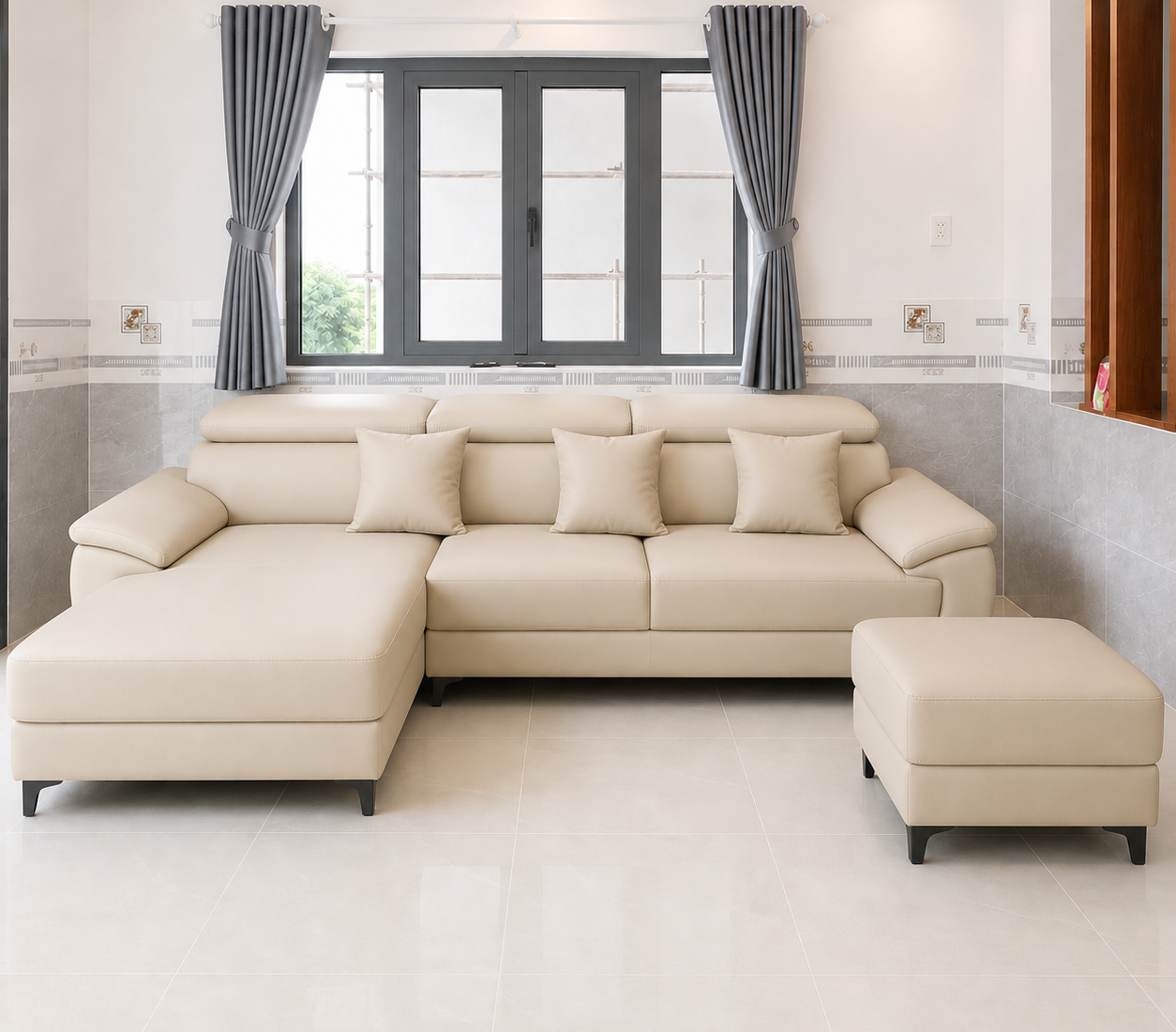 Bộ sofa cao cấp góc L 2m6 diện tích cân đối- mã MH048 - Ảnh 2