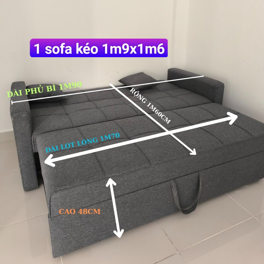 Sofa gường kéo 2 trong 1 tiện lợi - nhiều chế độ - Mã MH041 - Ảnh 17