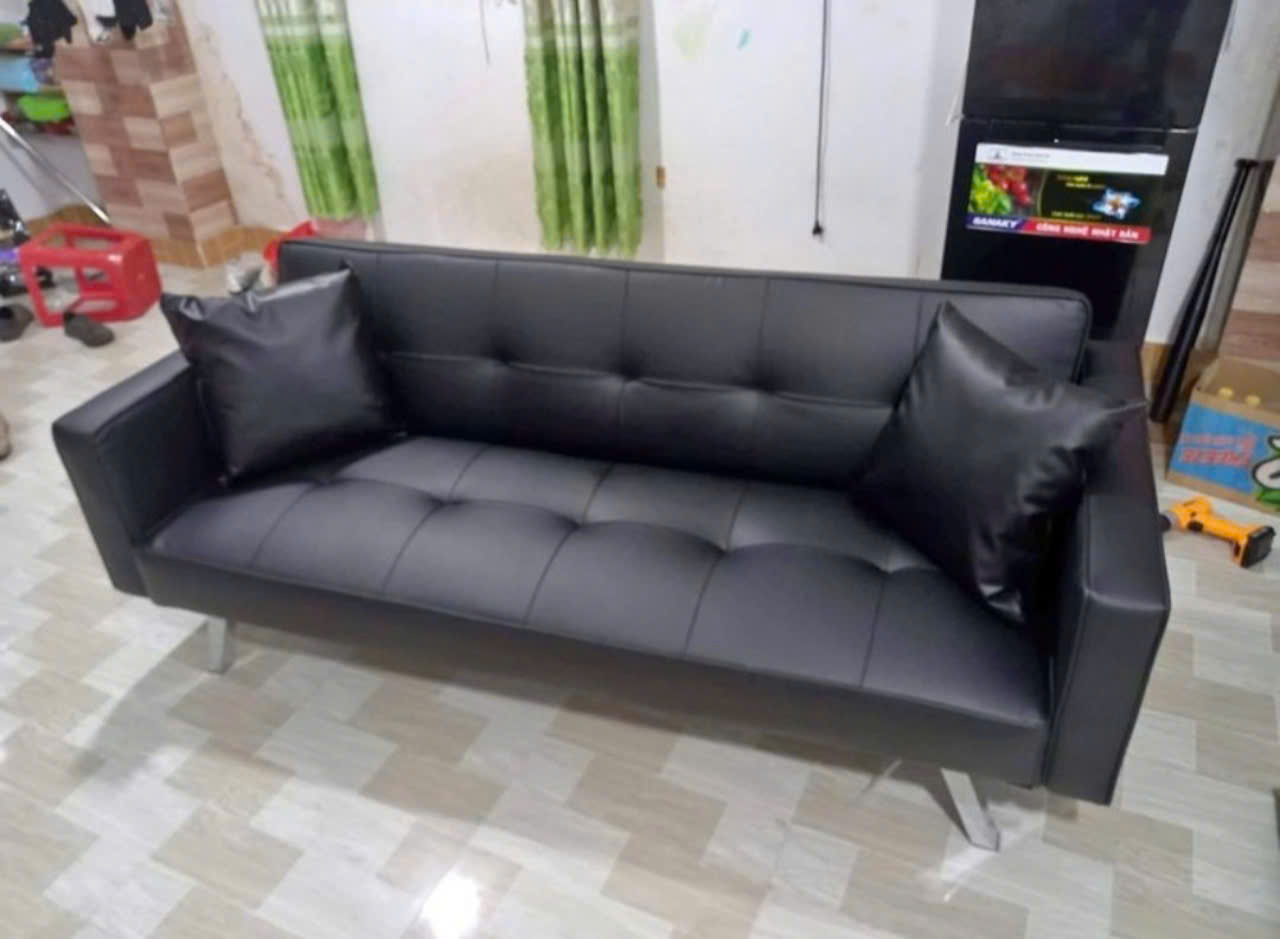 Bộ sofa bed phòng tiếp khách 6 món - sofa căn hộ da pu-mã MH042 - Ảnh 16