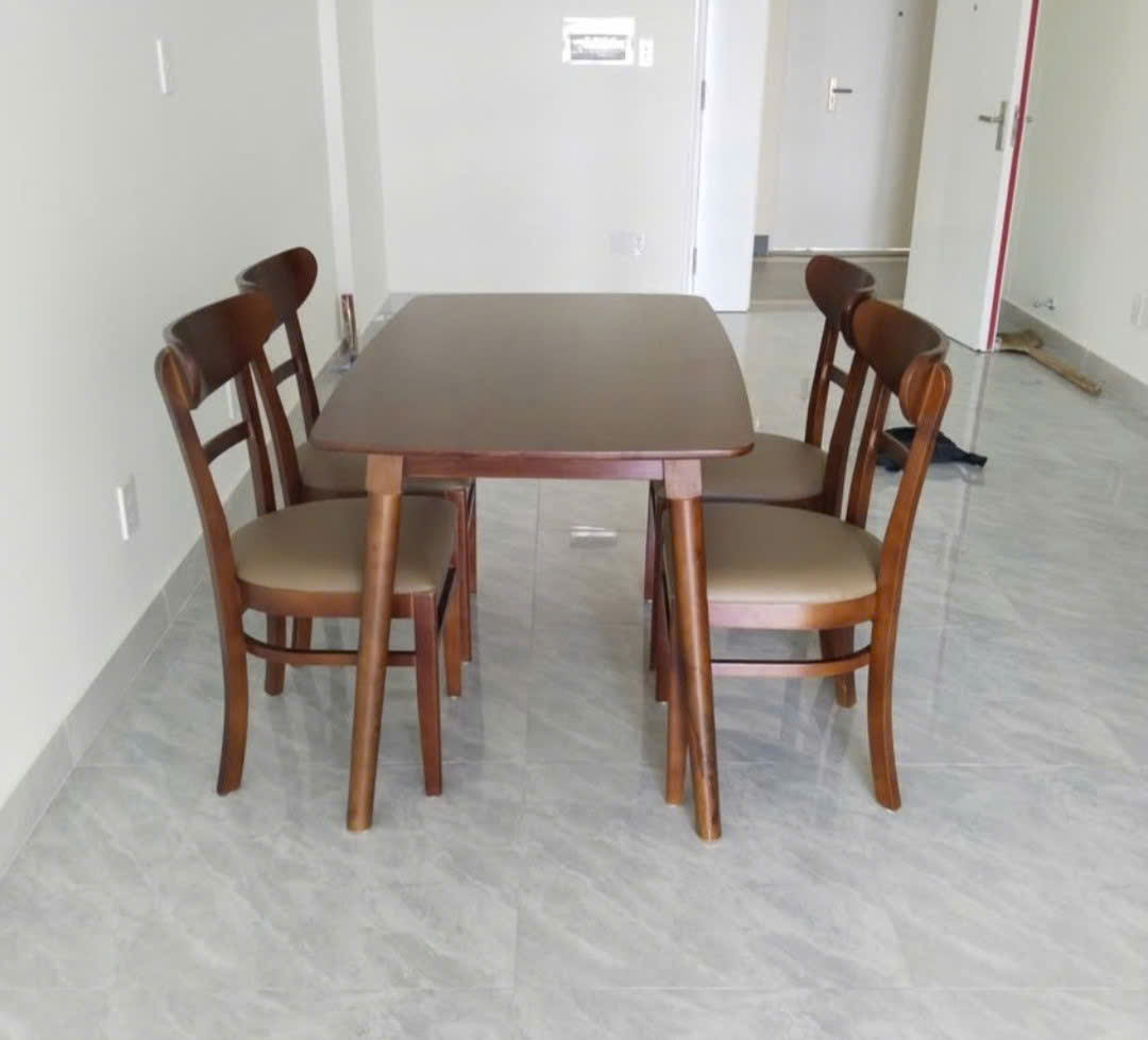 Bộ Bàn Ăn 4 ghế gỗ cabin thiết kế hiện đại - mã MH034 - Ảnh 10