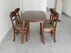 Bộ Bàn Ăn 4 ghế gỗ cabin thiết kế hiện đại - mã MH034