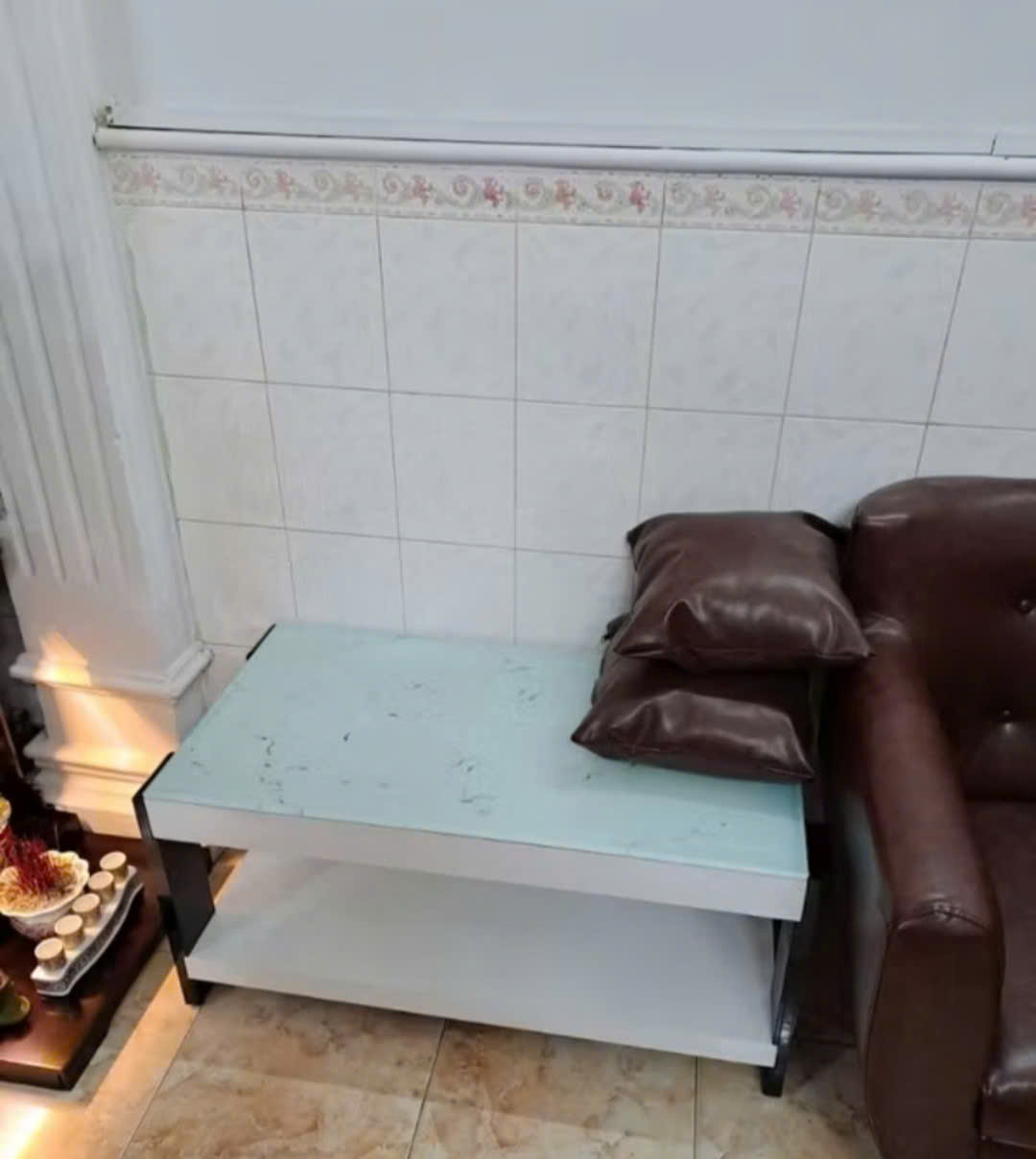 Bàn trà Sofa mặt kính cao cấp H3-1mx50 mã MH022 - Ảnh 3