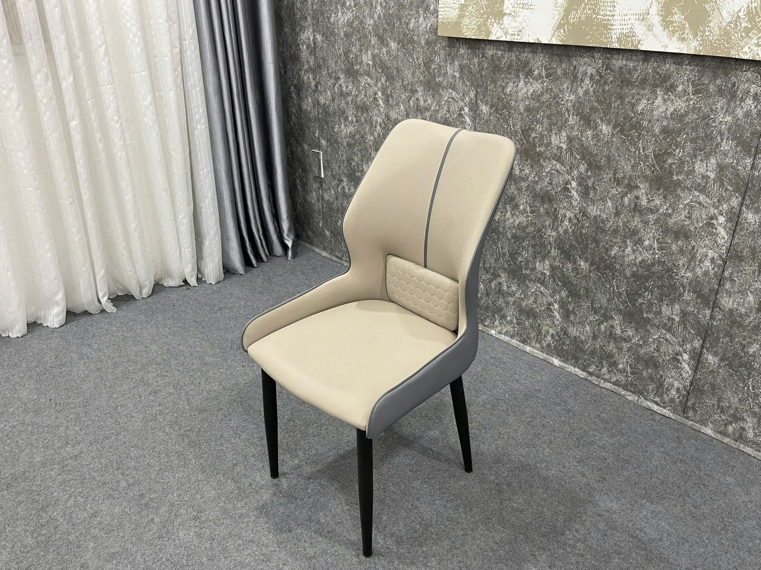 Bàn Ăn Mặt Đá Ceramic 6 ghế Da cao cấp - Mã B102 - Ảnh 4
