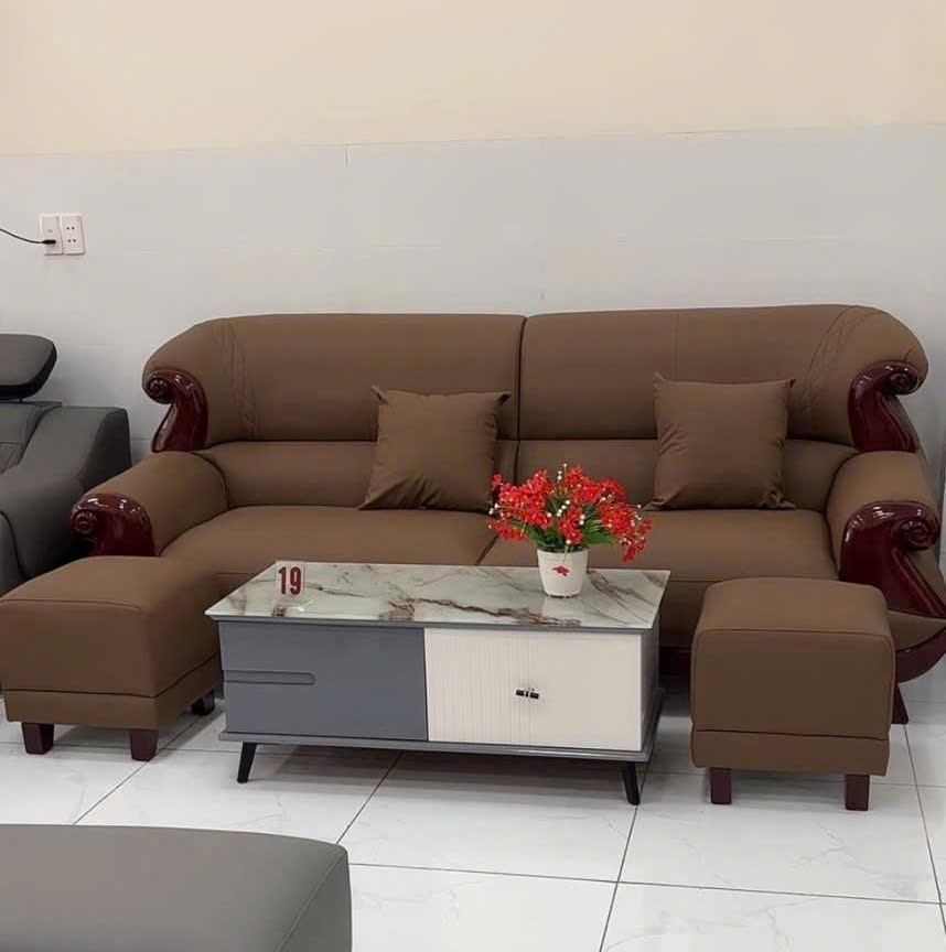 BỘ SOFA CAO CẤP THỜI THƯỢNG SANG TRỌNG -QUÝ TỘC 2M4 +2 ĐÔN +2 GỐI+1 BÀN TRÀ- mã MH357 - Ảnh 12