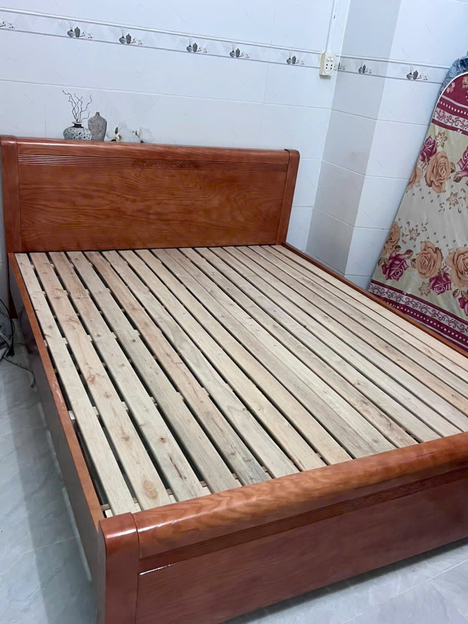Gường Gỗ Sồi 1M6x2M Công Nghệ Hiện Đại Đã Xử Lý Mối Mọt-mã MH335 - Ảnh 10