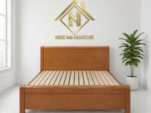 Gường Gỗ Sồi 1M6x2M Công Nghệ Hiện Đại Đã Xử Lý Mối Mọt-mã MH335
