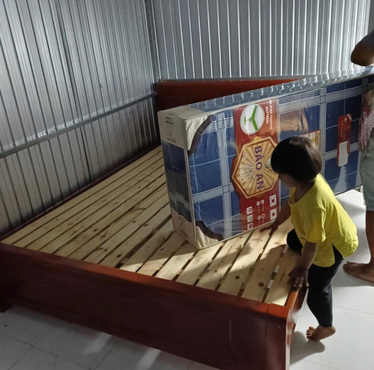 Gường Gỗ Sồi 1M6x2M Công Nghệ Hiện Đại Đã Xử Lý Mối Mọt-mã MH335 - Ảnh 17