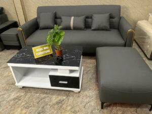 Bộ Sofa Băng Da Cao Cấp 2m2 -1 bàn trà+1 đôn lớn ,phù hợp với diện tích nhỏ– MH352