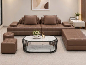 Bộ sofa  phòng khách 2m2 thiết kế caro vuông -sang trọng,diện tích rộng mã- MH2O1