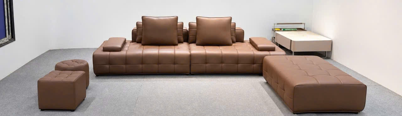 Bộ sofa phòng khách 2m2 thiết kế caro vuông -sang trọng,diện tích rộng mã- MH2O1 - Ảnh 6