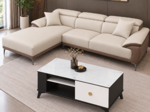Bộ sofa góc L chân cao 2m6 tiện nghi mẫu mới hiện đại-mã MH508