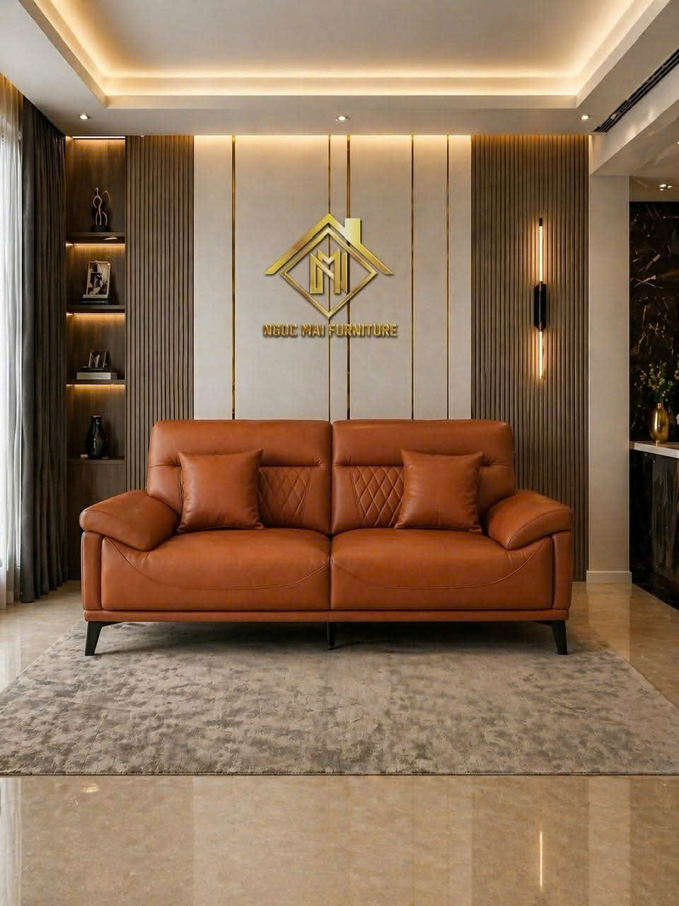 Sofa phòng khách 1m8 chân cao ,mẫu sofa hiện đại,sang trọng, tiện lợi phù hợp nhà diện tích nhỏ hoặc chung cư(không bàn trà +không đôn) – mã MH678 - Ảnh 4