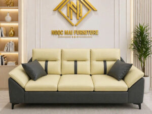 Sofa băng phòng khách 2m2 phối màu nổi bật  ,mẫu sofa hiện đại,sang trọng, tiện lợi (không bàn trà) – mã MH676