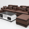 Bộ Sofa cao cấp Da Pu 3m thiết kế phối viền nổi bật ,đep mắt,sang trọng – HM683
