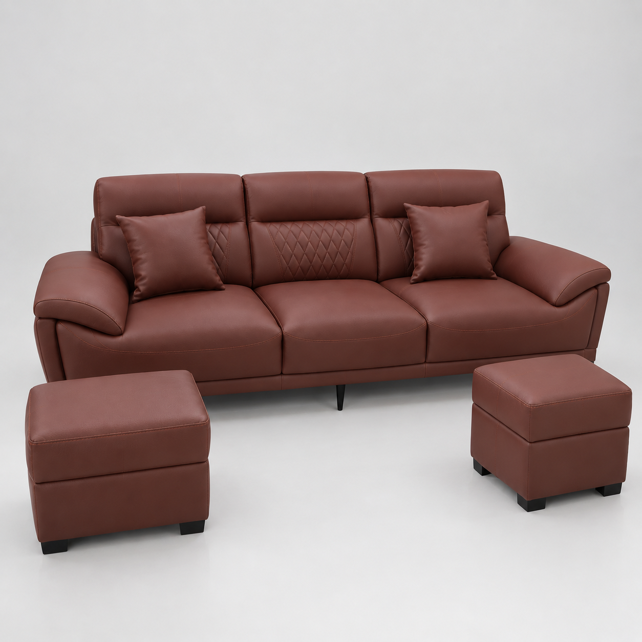 Bộ sofa caro phòng khách 2m2 chân cao hiệ đại-mã MH601 - Ảnh 7