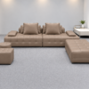 Sofa Da Cao Cấp da pu 2m2 kèm 2 đôn nhỏ và 1 đôn lớn siêu rộng,mẫu sofa hiện đại,sang trọng, tiện lợi (không bàn trà) – mã MH675
